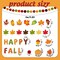 5Pcs Autumn Thanksgiving Garland Decorations Happy Fall Paper Banner